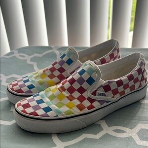 Vans Multicolor Checkered Slip-On Sneakers